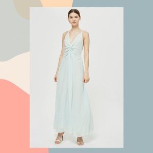 Topshop Mint Polka Dot Maxi NWOT